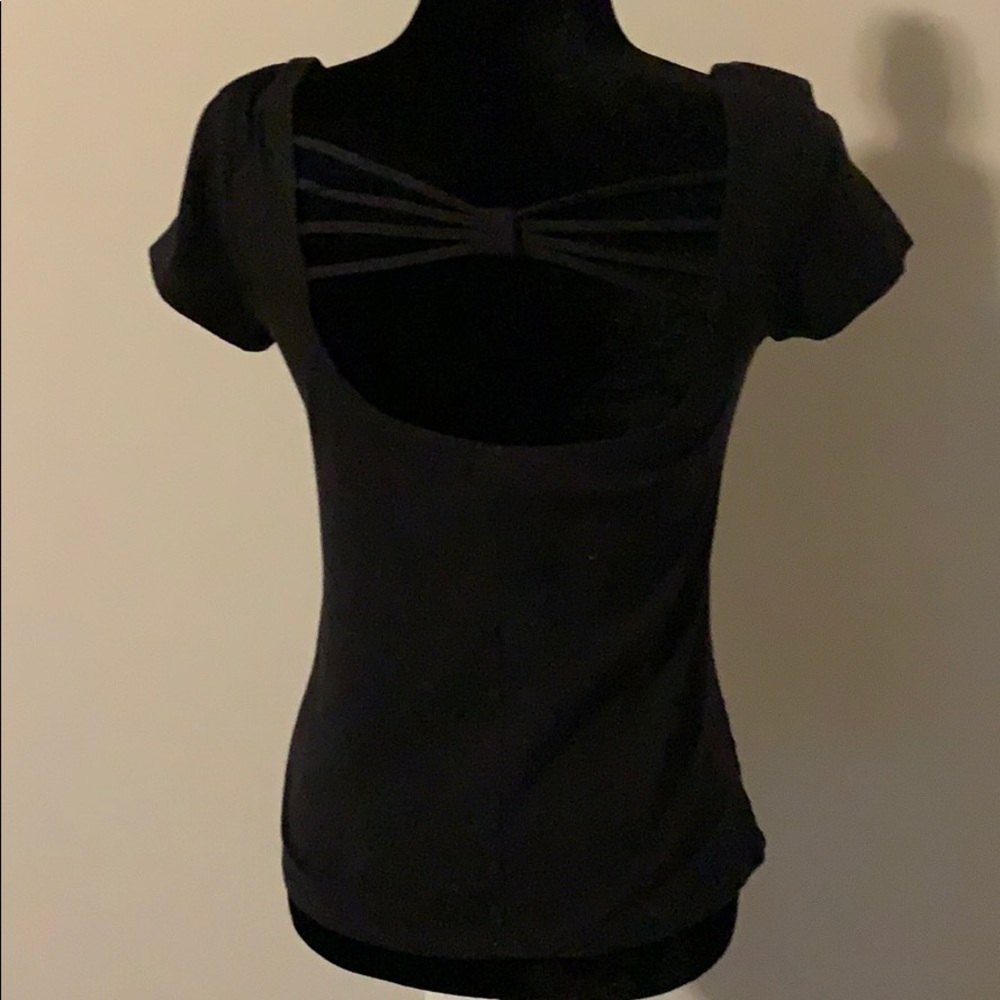 Deb Black Bow Top